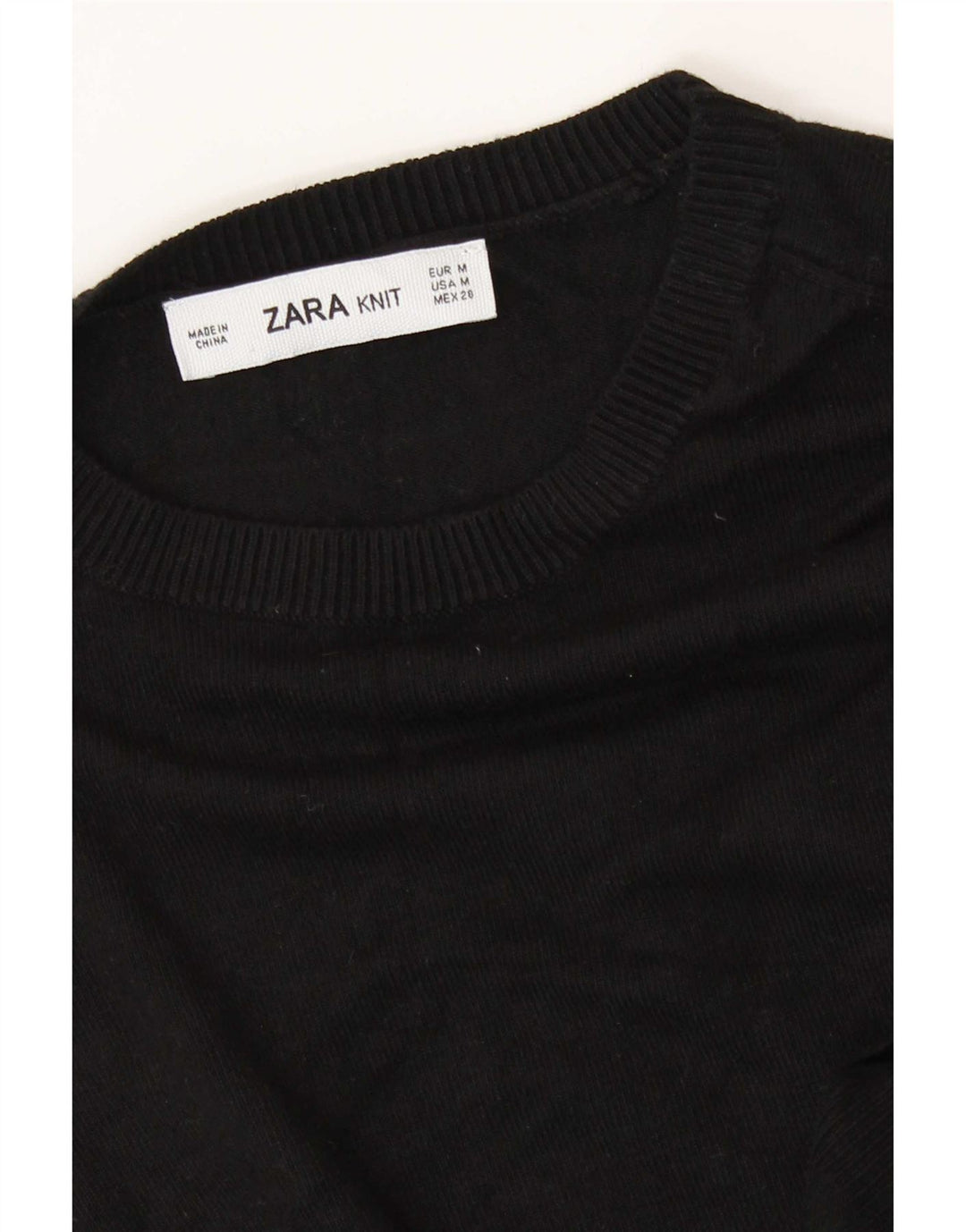 Женский джемпер с вырезом «лодочка» Zara UK 12, средний черный