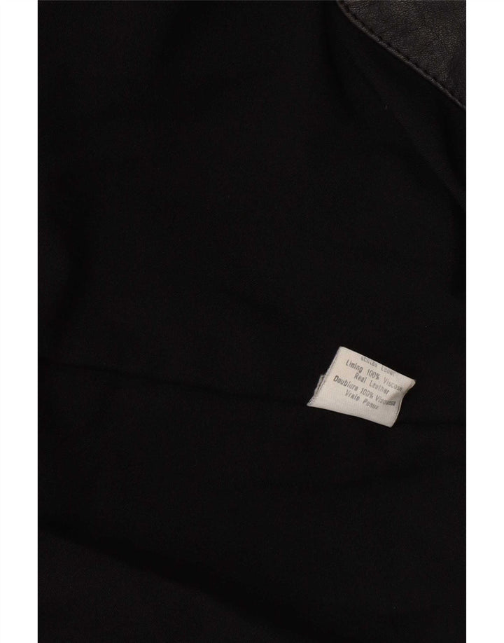 Settore Мужское кожаное пальто UK 42 XL черное