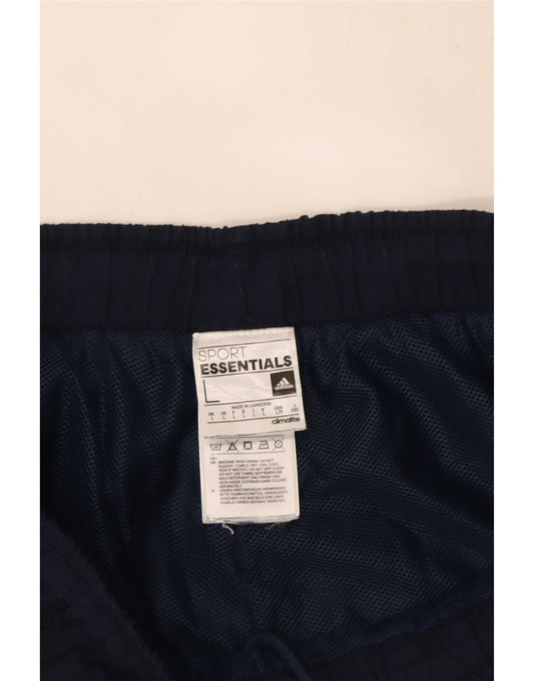 Мужские спортивные шорты Adidas Climalite, большие темно-синие, полиэстер