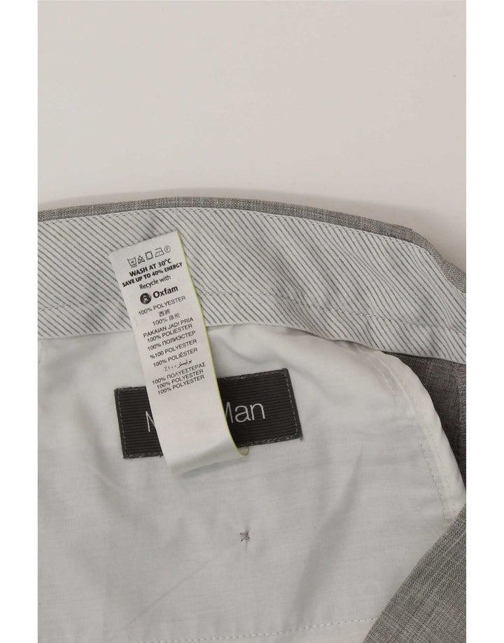 Мужские костюмные брюки Marks & Spencer W32 L29 серые из полиэстера