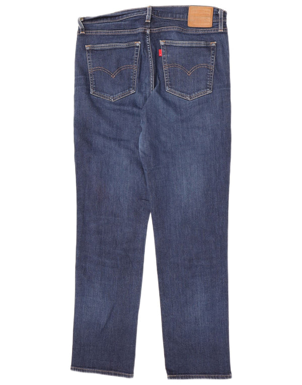 Женские прямые джинсы Levi's 724 с высокой посадкой W32 L30, синие, хлопок