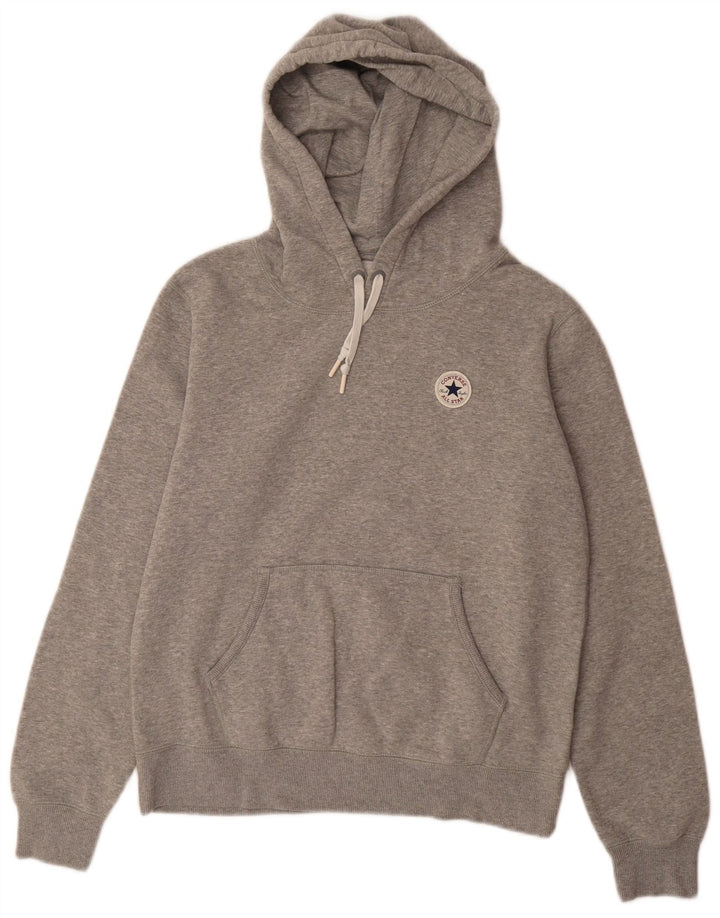 Женский джемпер с капюшоном CONVERSE UK 16, большой серый, хлопок