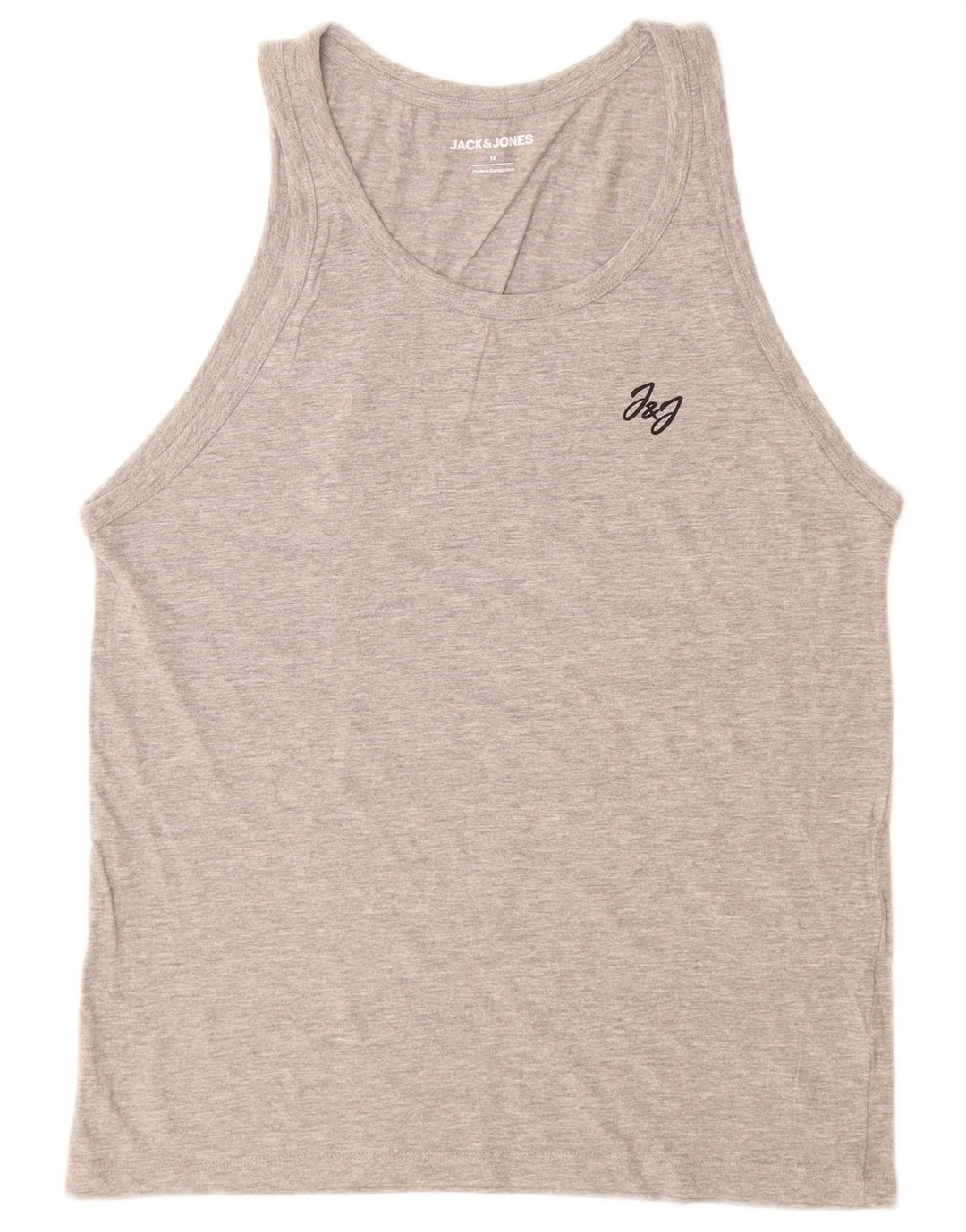 Мужской жилет Jack & Jones из хлопка среднего серого цвета