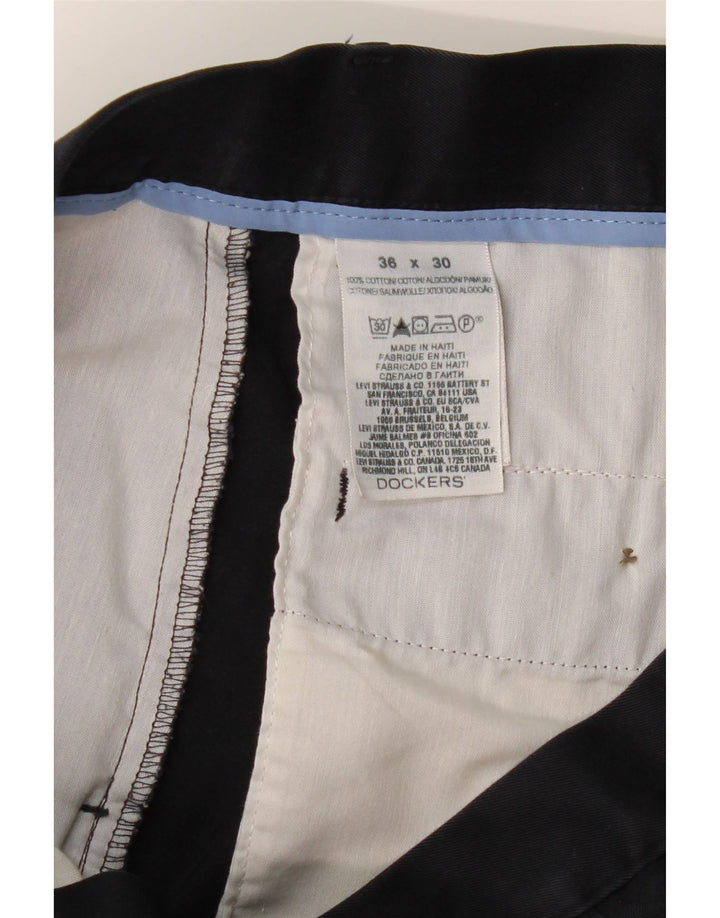 Мужские прямые брюки-чиносы Dockers W36 L30 темно-синие