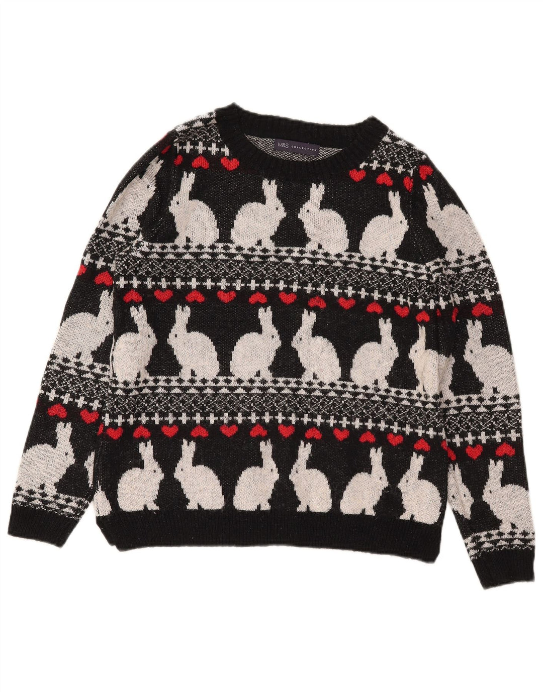 Женский джемпер с вырезом «лодочка» MARKS & SPENCER UK 10, маленький черный