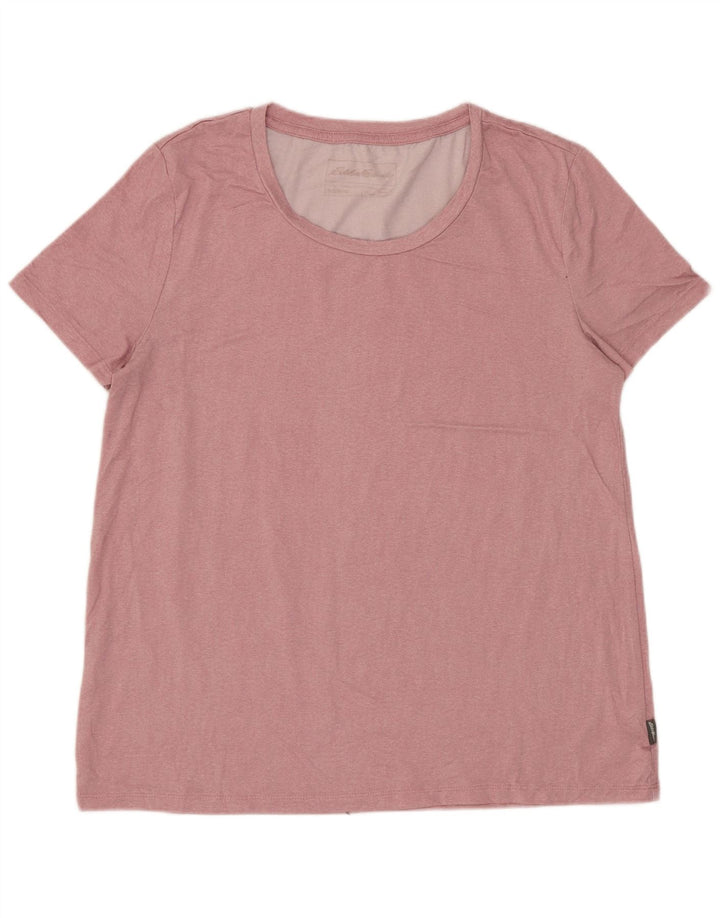 Женская футболка EDDIE BAUER Top UK 10, маленький розовый полиэстер