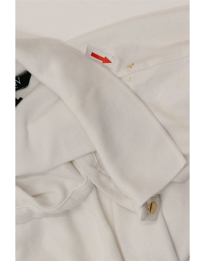 Женская рубашка-поло Ralph Lauren UK 12, средний белый