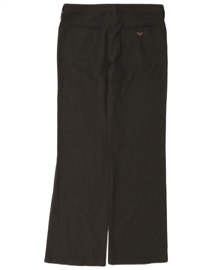 Женские повседневные брюки Armani Bootcut W30 L33 серые из полиэстера