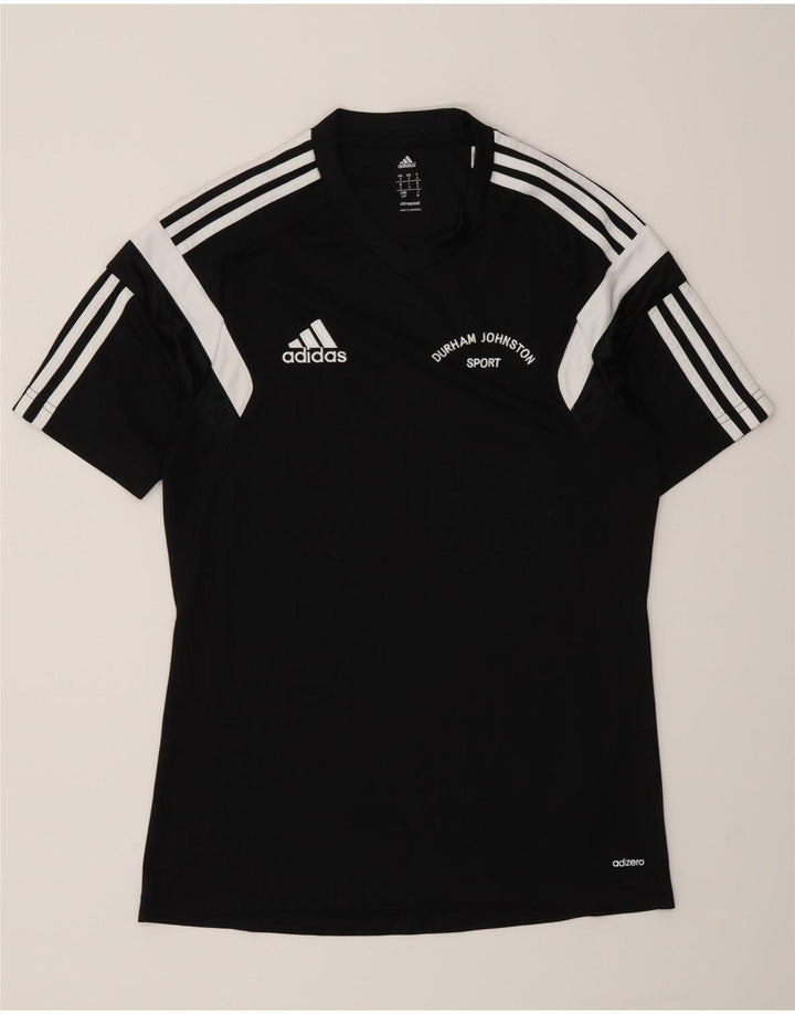 Мужская футболка Adidas Durham с графическим рисунком, маленький черный полиэстер с цветными блоками