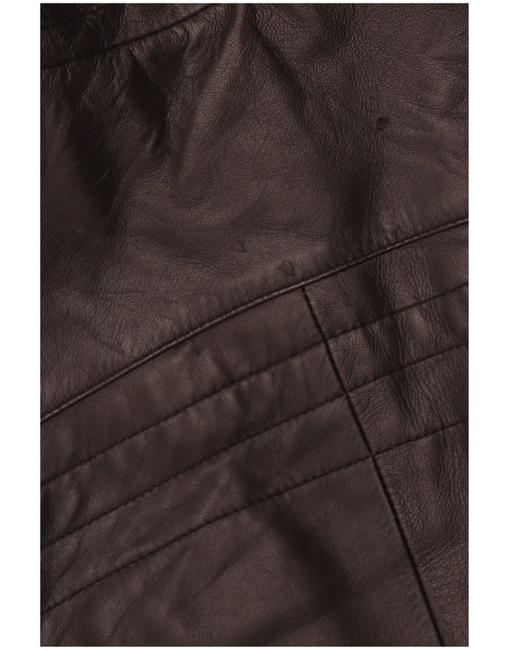 Мужская кожаная куртка-гонщик VINTAGE IT 54 2XL черная кожа