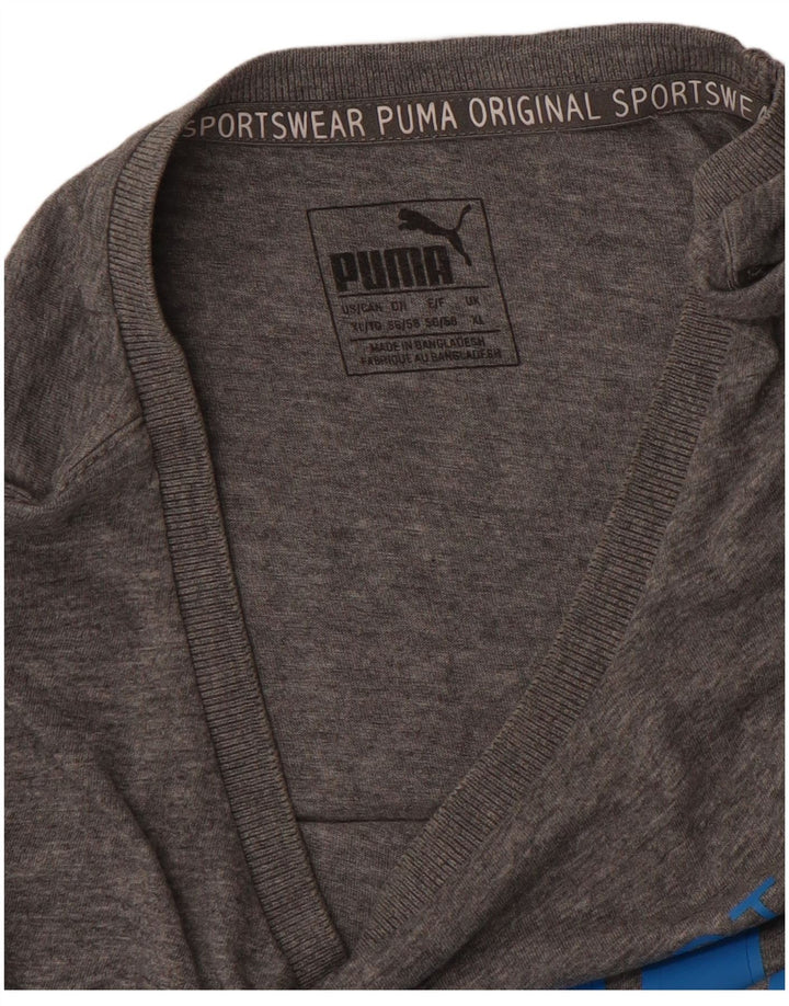 Мужская футболка с рисунком PUMA Top XL Серая