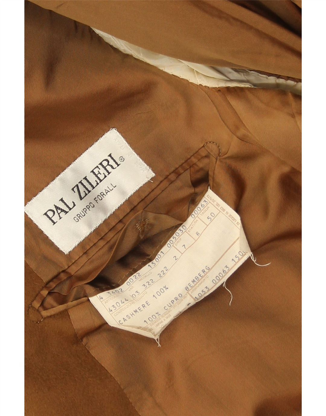 Мужской пиджак Pal Zileri на 2 пуговицах IT 50, большой бежевый кашемир