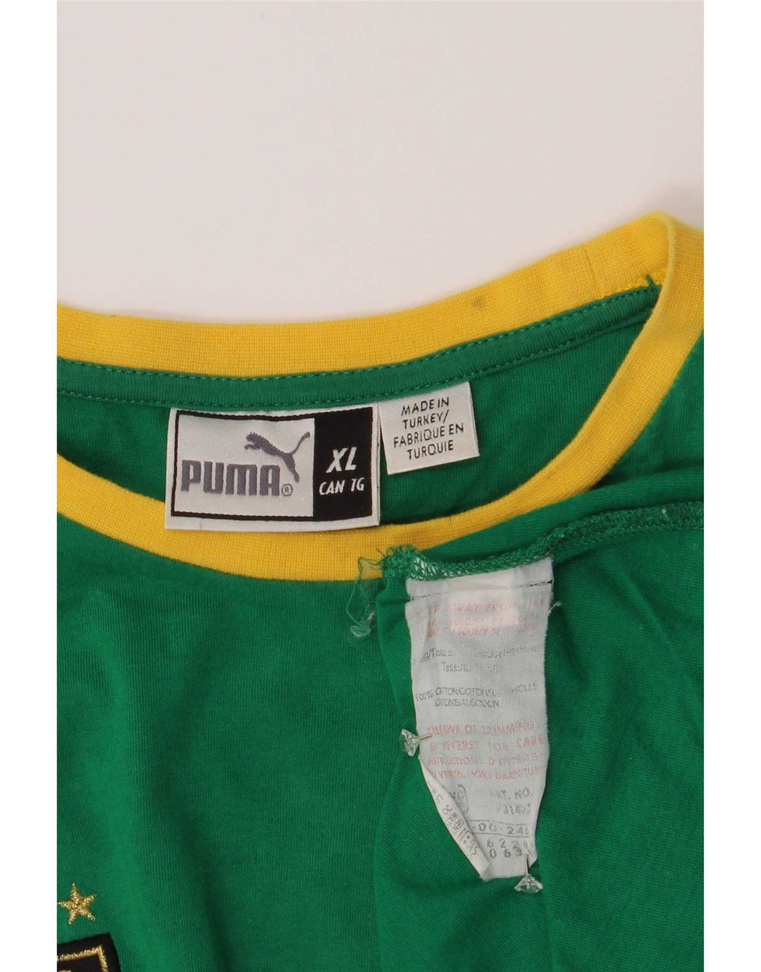 Мужской жилет с рисунком Puma XL, зеленый хлопок