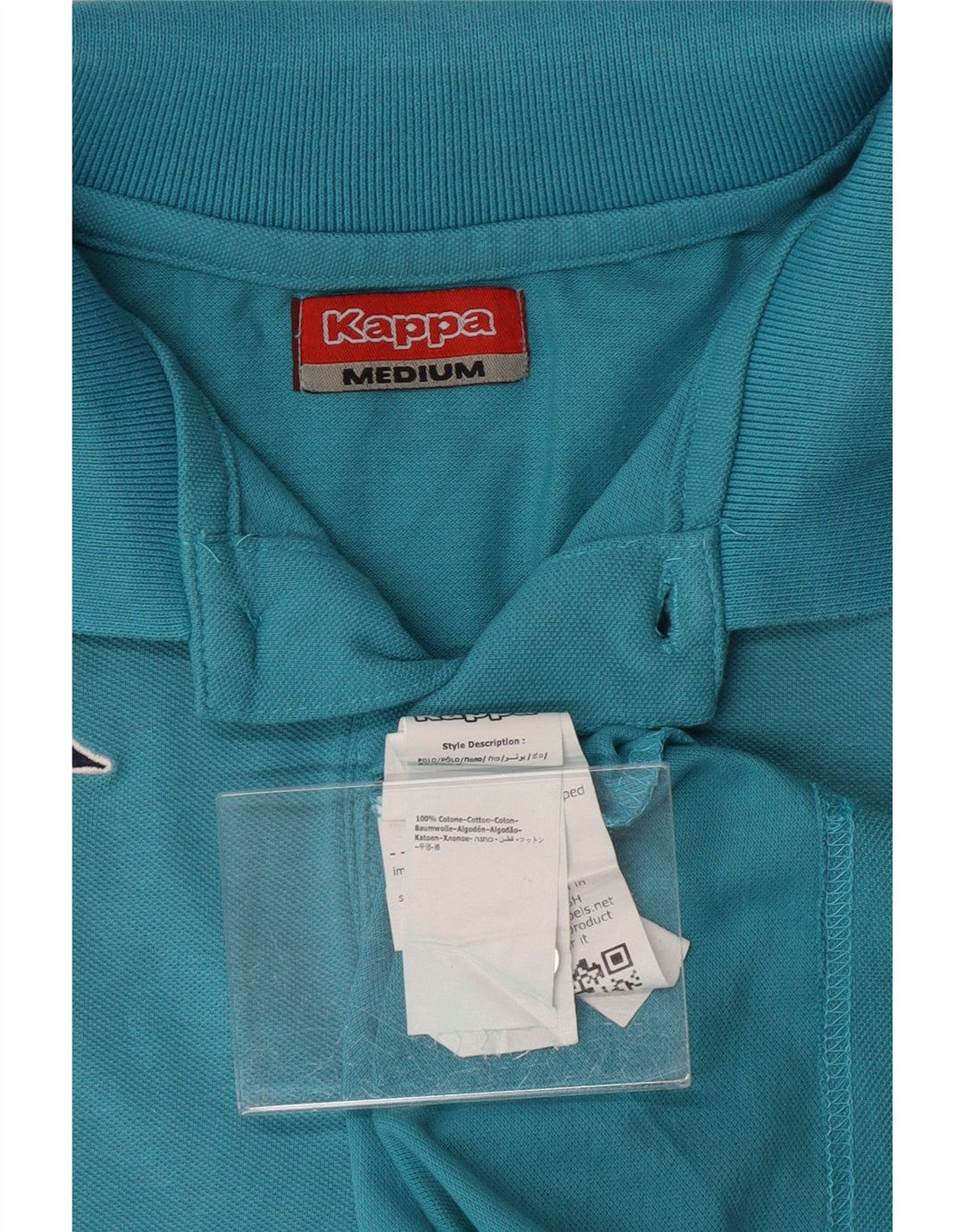 KAPPA Mens Polo Shirt Medium Blue Cotton