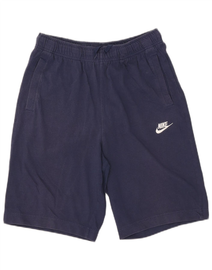 Мужские спортивные шорты NIKE, маленькие, темно-синие, хлопок