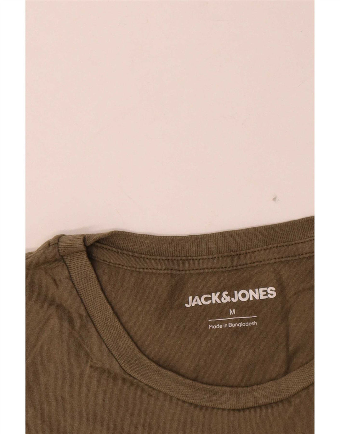 Мужская футболка с рисунком Jack & Jones из хлопка среднего цвета хаки