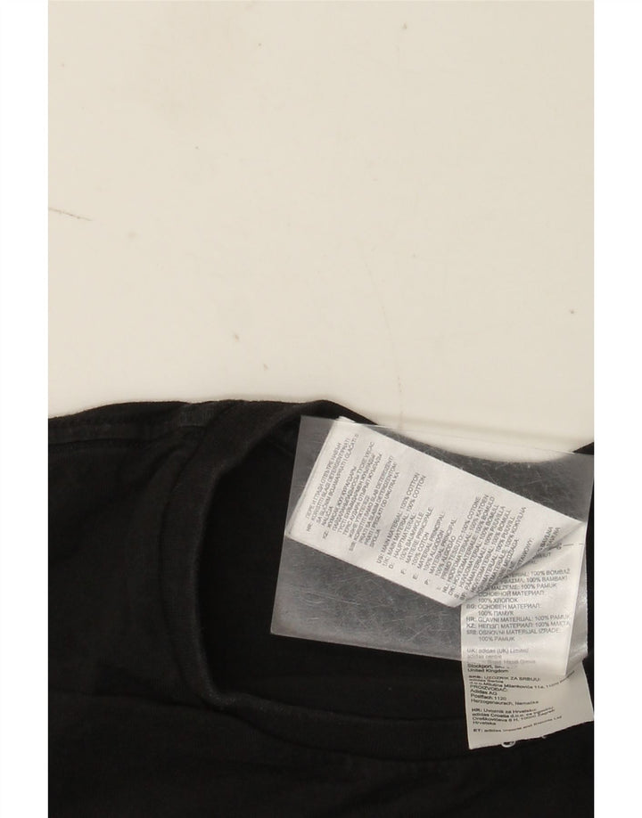 Мужская футболка с рисунком Adidas Top Medium Black Cotton
