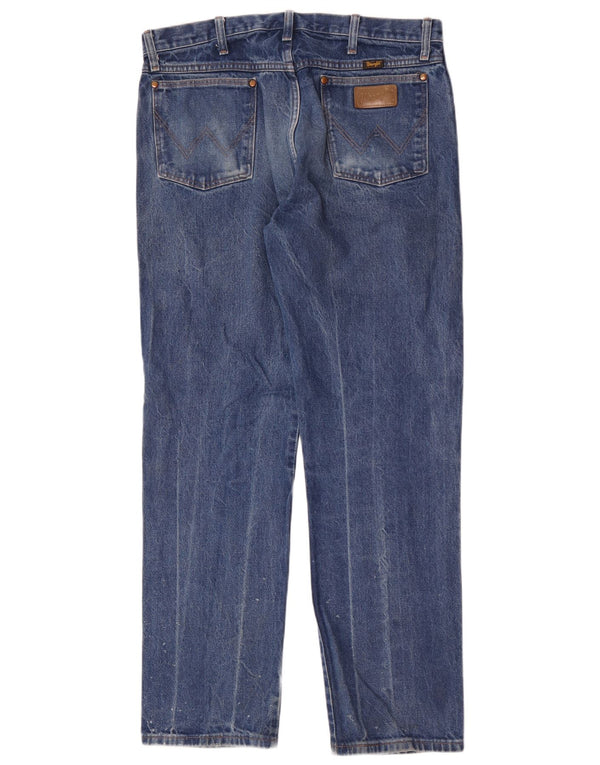 Мужские прямые джинсы Wrangler W36 L32, синий хлопок