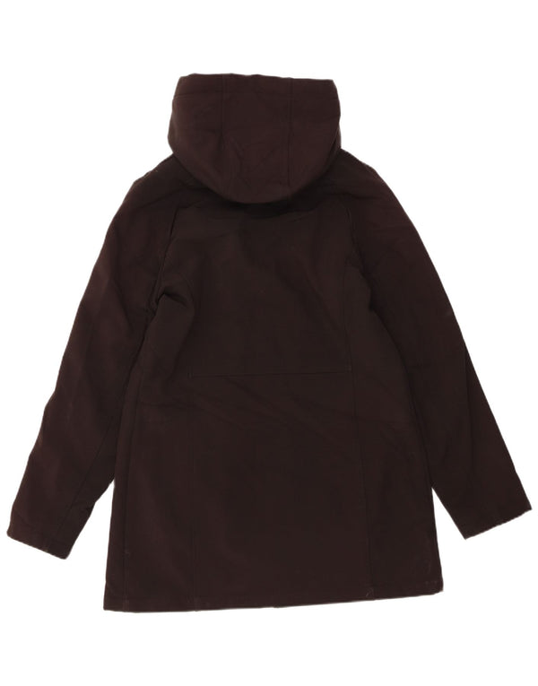 Женская ветровка с капюшоном CALVIN KLEIN UK 14, средний черный полиэстер