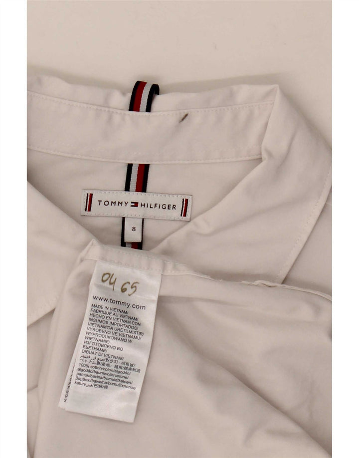 Женская рубашка Tommy Hilfiger US 8, средний размер, белый хлопок