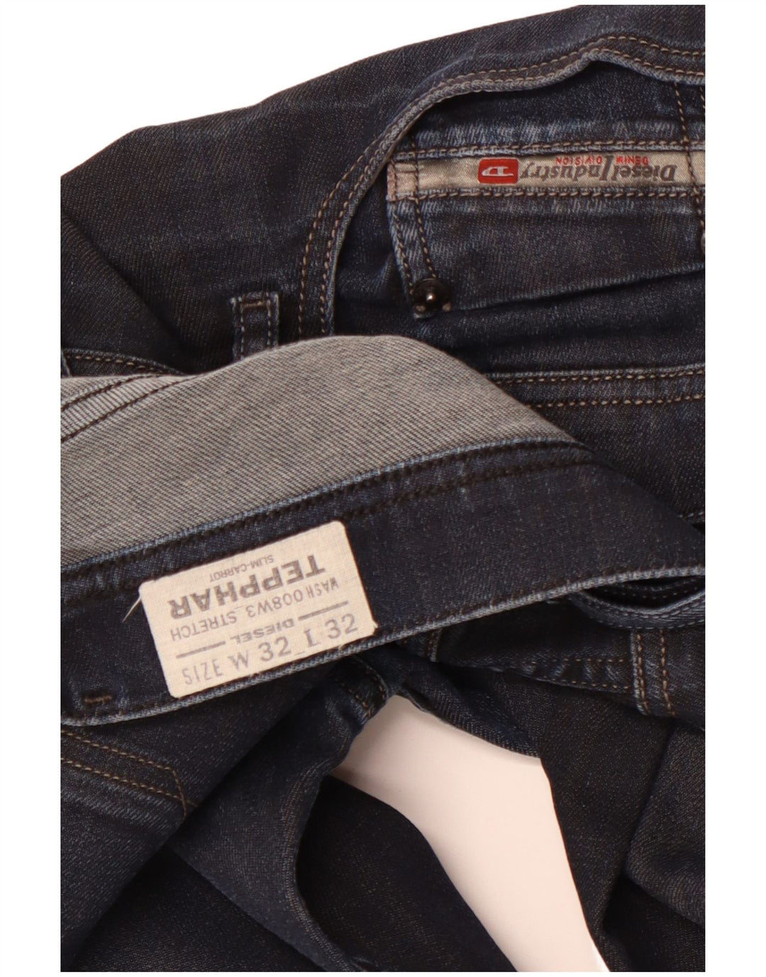 Мужские зауженные джинсы DIESEL Tepphar Carrot W32 L32, темно-синий хлопок