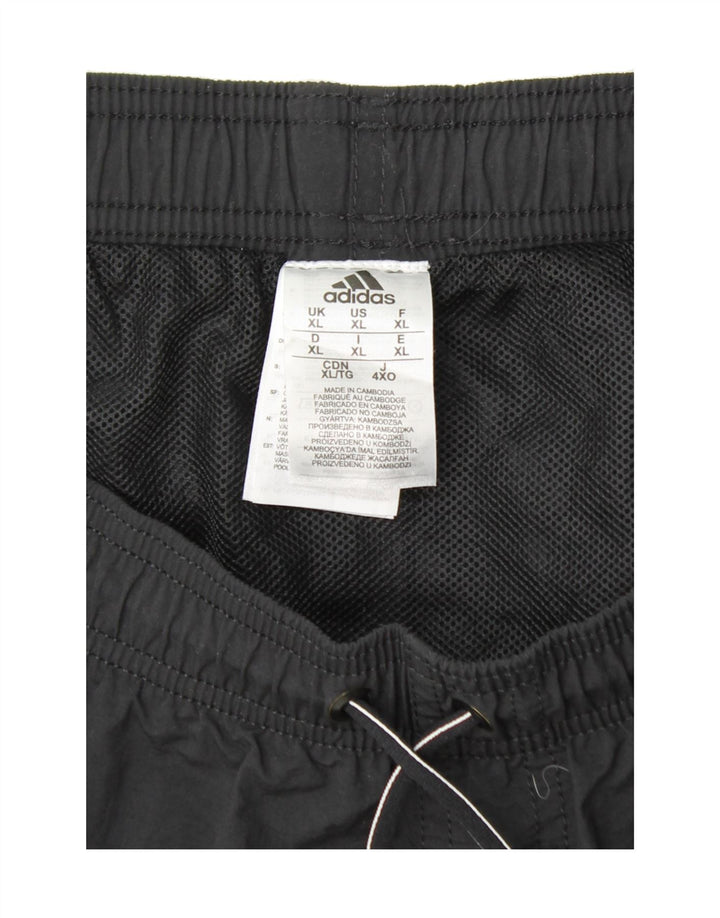 ADIDAS Mens Sport Shorts XL  Black Nylon Vintage Adidas and Second-Hand Adidas from Messina Hembry 