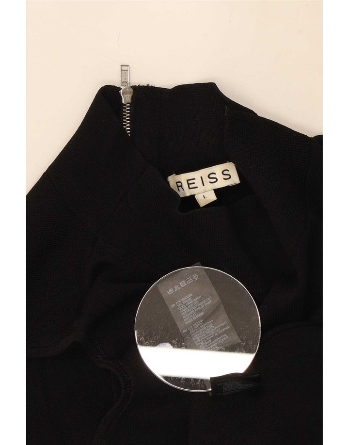 Женский жилет Reiss UK 14, большой, черный, вискоза