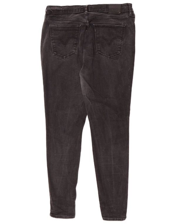 Женские джинсы скинни Levi's Mile High High Rise США 18 2XL W36 L30 Черные