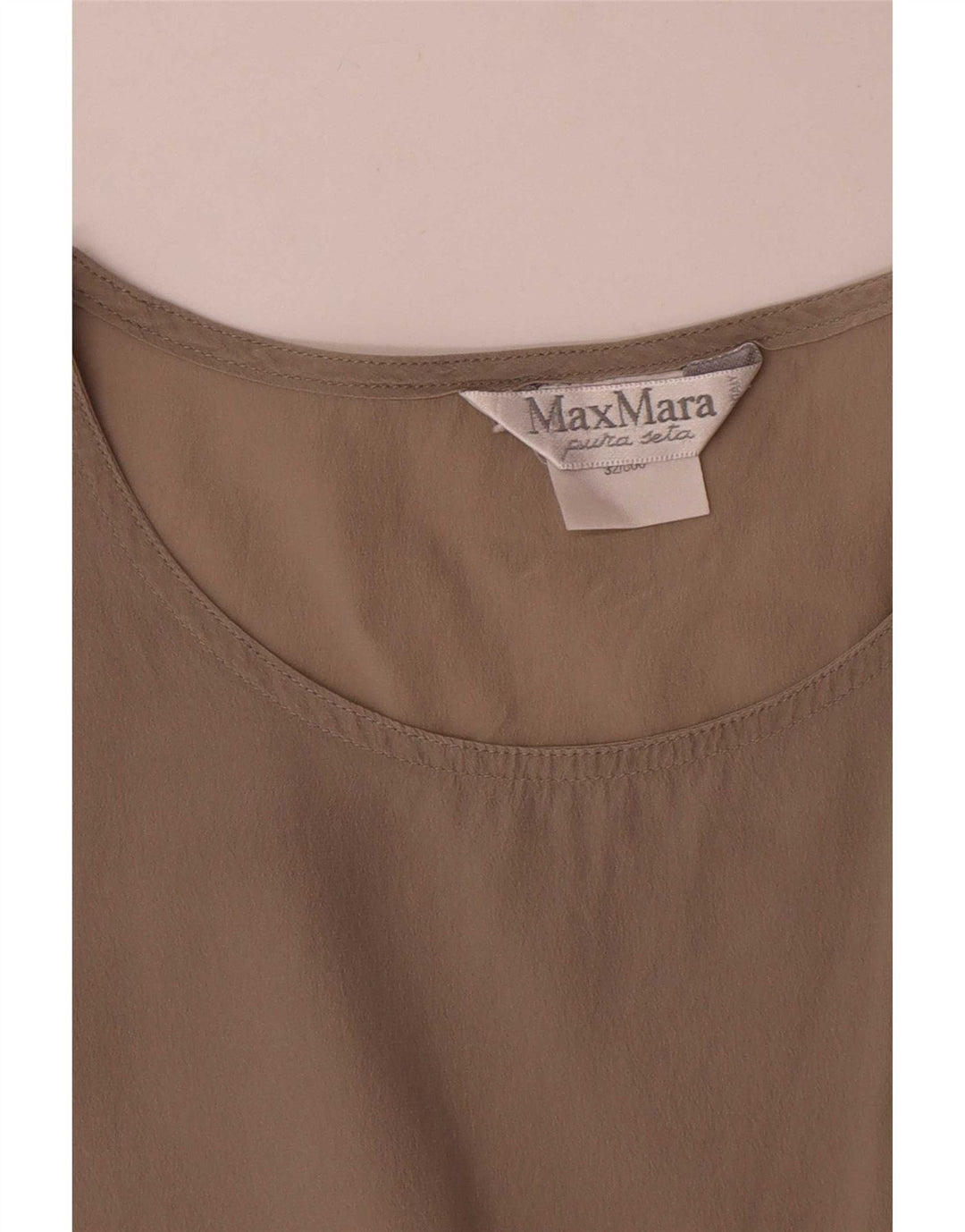 Женская блузка Max Mara Top UK 12, средний серый шелк