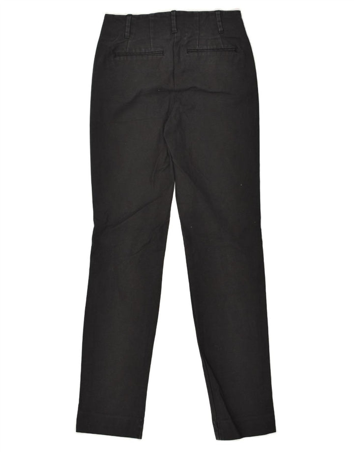 BODEN Womens Slim Chino Trousers UK 6 XS W27 L30  Black Cotton | Vintage Boden | Thrift | Second-Hand Boden | Used Clothing | Messina Hembry 