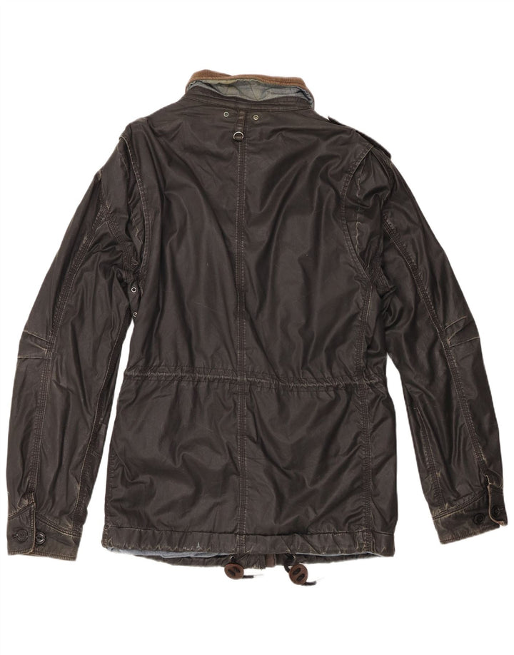 Мужская куртка Levi's в стиле милитари UK 40, большая черная, хлопок