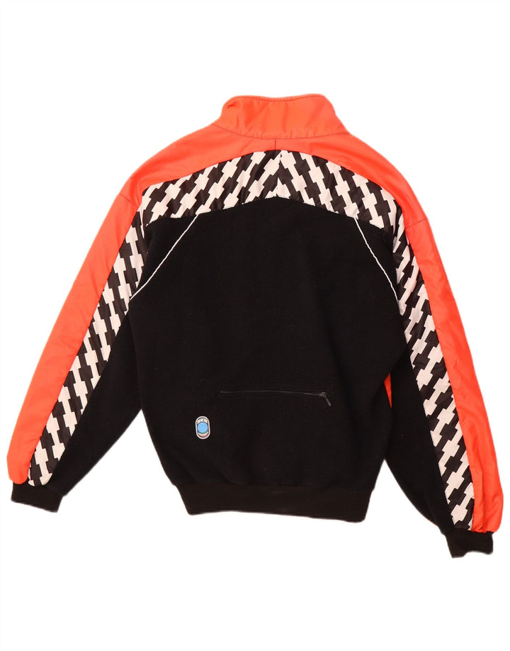 Мужской бомбер VINTAGE UK 40, большой оранжевый полиэстер с цветными блоками