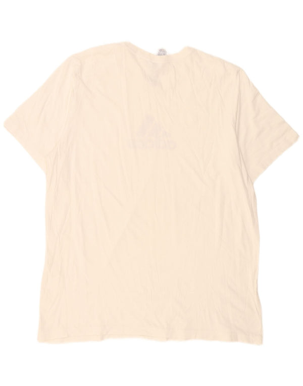 Adidas Мужская футболка с рисунком Top XL Белый хлопок