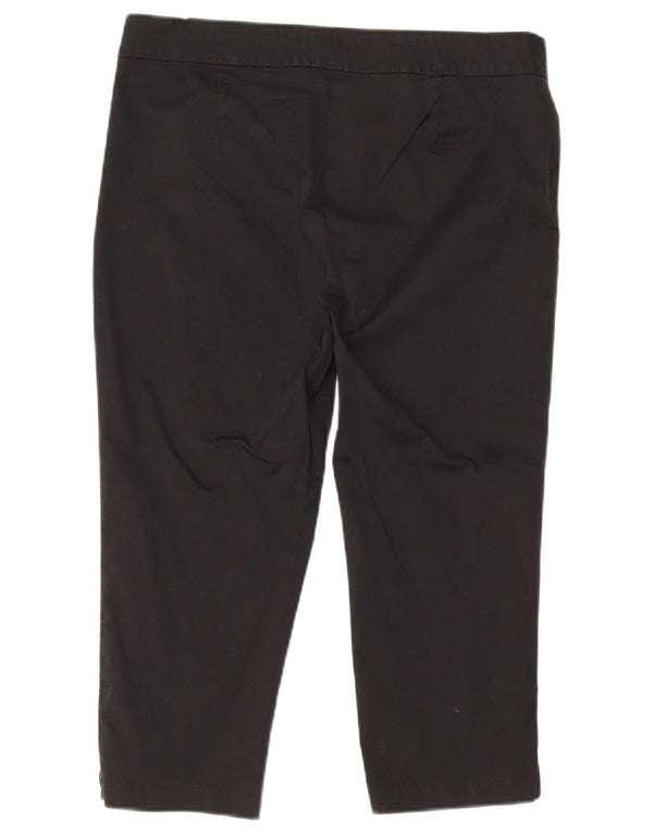 Женские прямые капри Marks & Spencer UK 14, большие W34 L20, черные