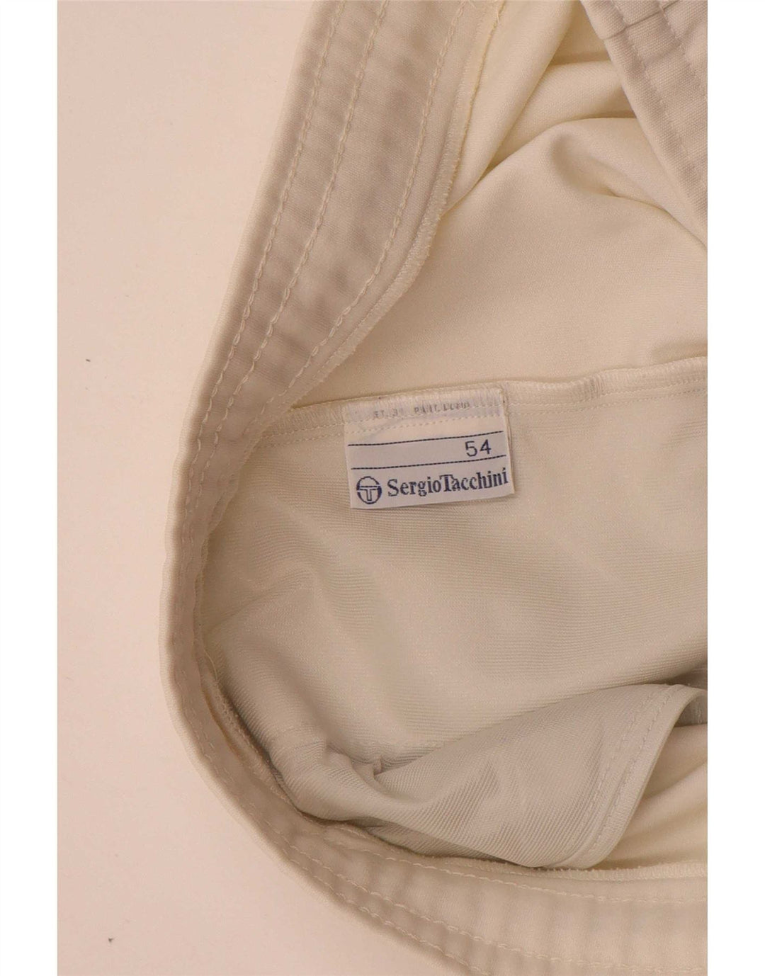 Мужские спортивные шорты с рисунком Sergio Tacchini IT 54 XL, белый полиэстер