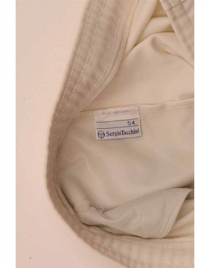 Мужские спортивные шорты с рисунком Sergio Tacchini IT 54 XL, белый полиэстер