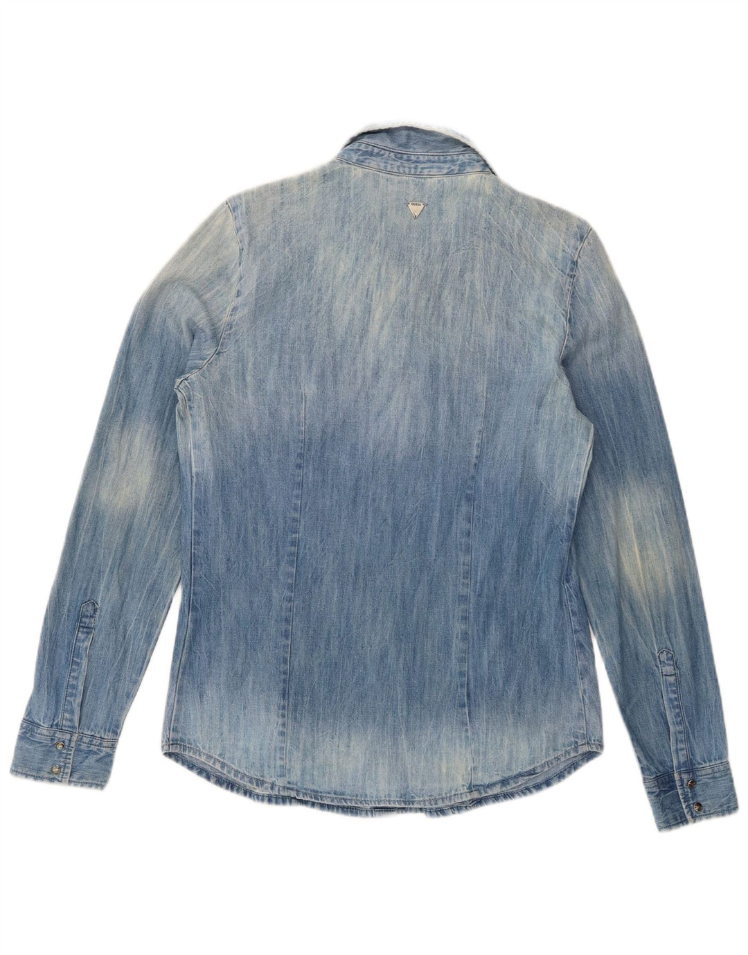Guess Женская джинсовая рубашка оверсайз UK 6 XS Синяя хлопковая