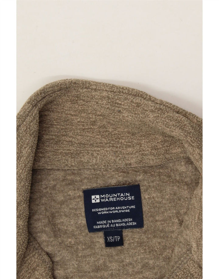 MOUNTAIN WAREHOUSE Mens Fleece Jumper XS Brown Flecked Polyester Vintage Mountain Warehouse and Second-Hand Mountain Warehouse from Messina Hembry 