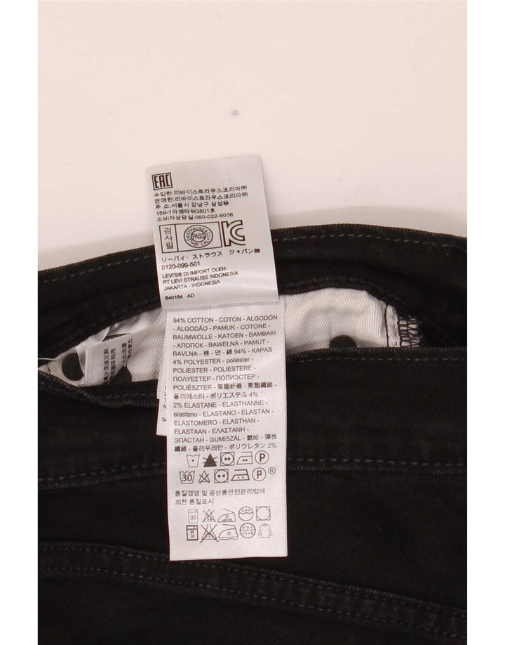 Мужские джинсы Levi's 511 Slim W32 L29, черный хлопок