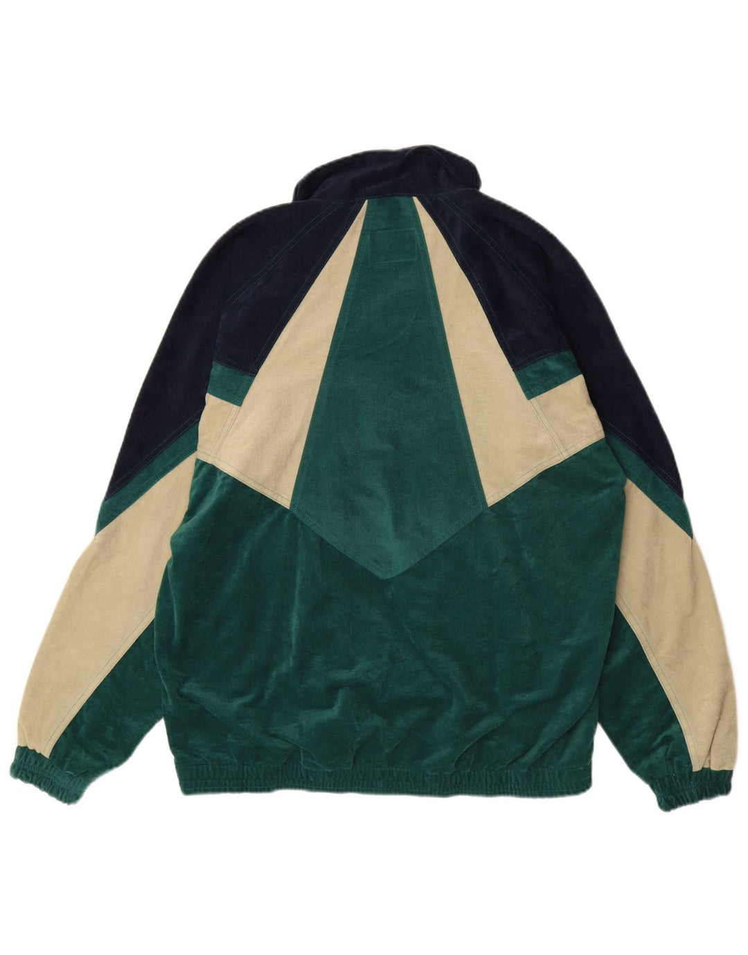 Мужской велюровый спортивный костюм MC KEE'S, средний зеленый полиэстер с цветными блоками