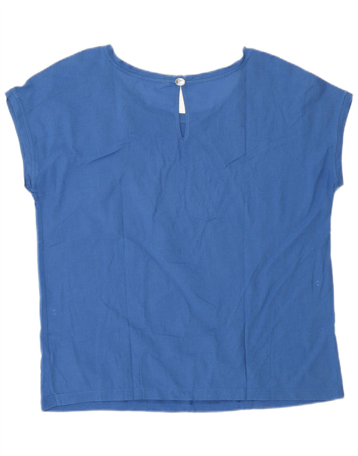 Женская блузка Benetton Top UK 16, большая синяя