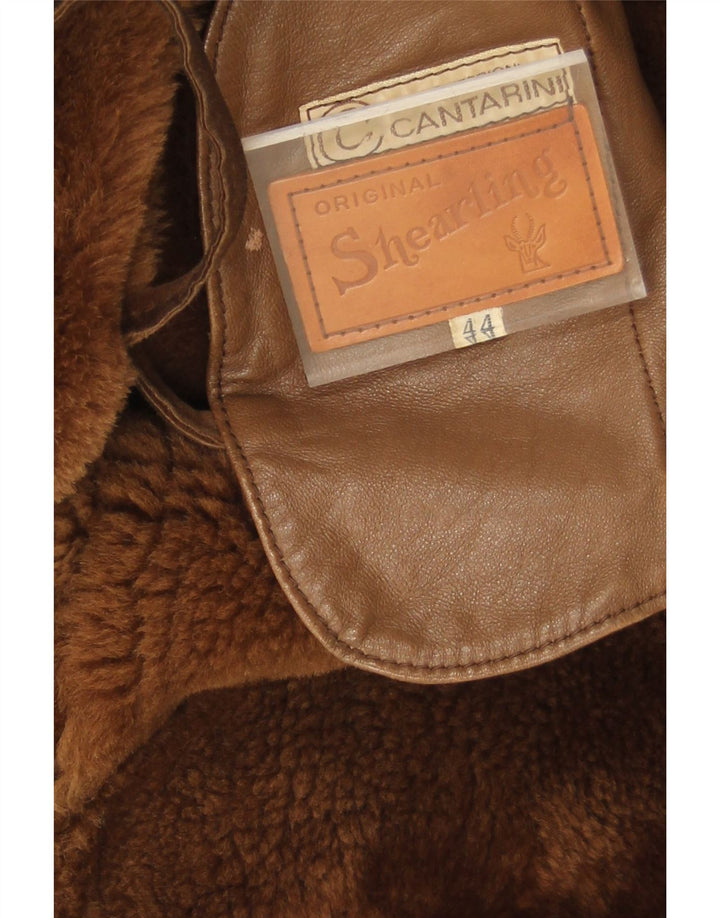 Винтажная женская дубленка IT 44 Medium Brown Shearling Classic