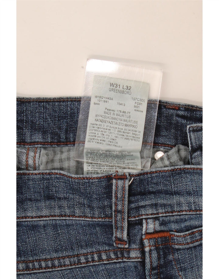 Мужские джинсы WRANGLER Greensboro Slim W31 L32, синий хлопок