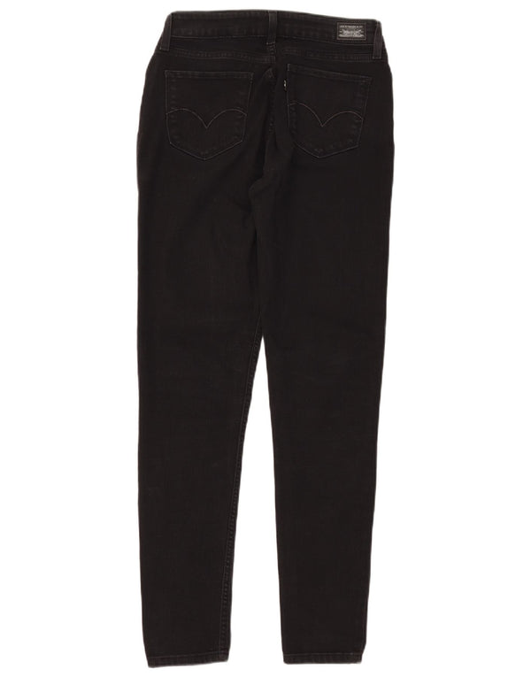 Женские джинсы скинни Levi's W28 L30, черный хлопок