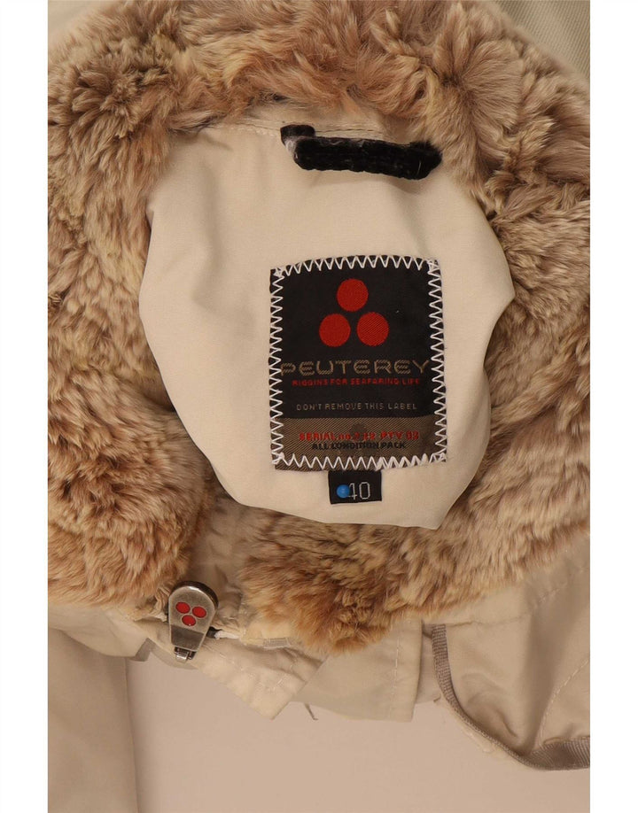 PEUTEREY Женская стеганая куртка IT 40 Medium Beige Полиамид
