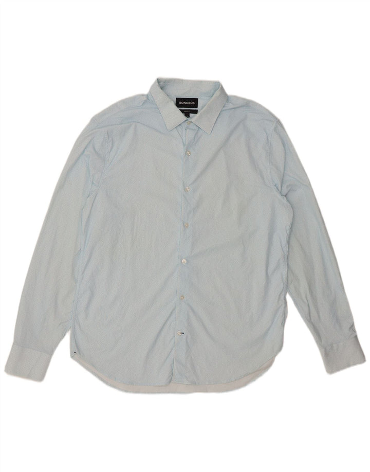 Мужская спортивная рубашка BONOBOS, большая синяя пятнистая нейлоновая рубашка