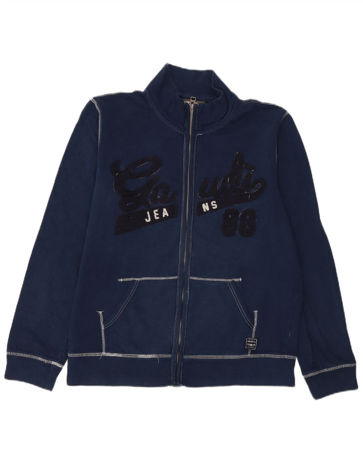 GAUDI Женский спортивный костюм с графическим рисунком, верхняя куртка UK 20 2XL, темно-синий