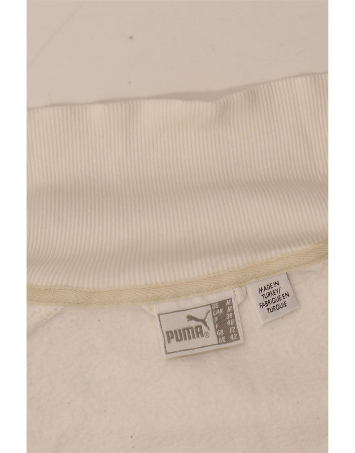 PUMA Женский спортивный костюм с графическим рисунком, верхняя куртка UK 14, средний белый