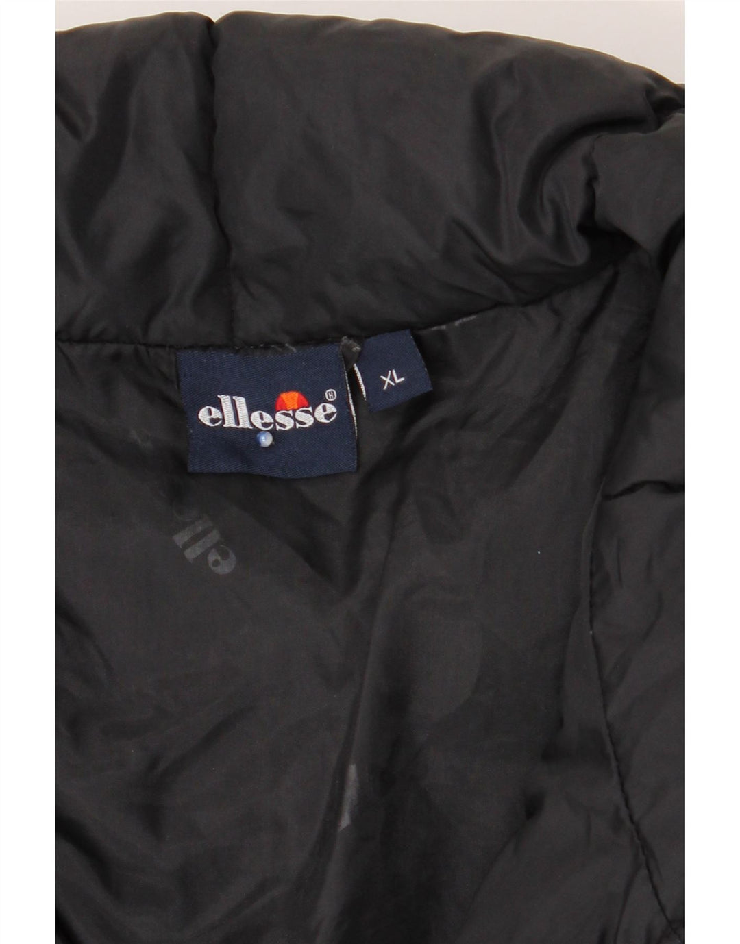 ELLESSE Mens Padded Jacket UK 42 XL Black Polyamide Vintage Ellesse and Second-Hand Ellesse from Messina Hembry 