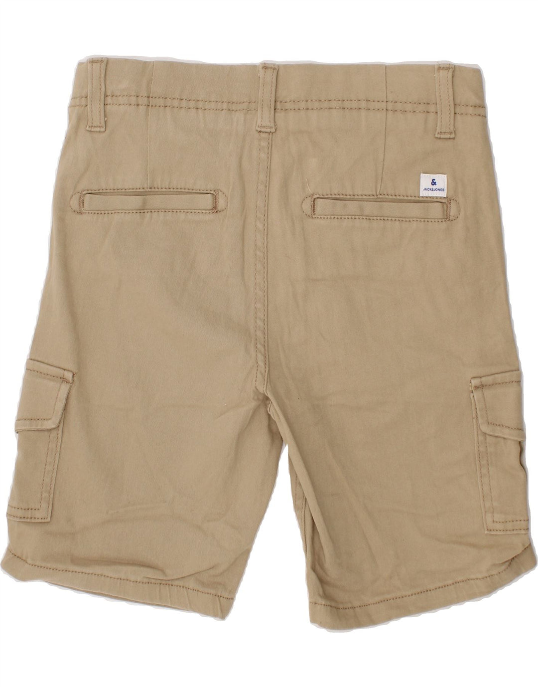 JACK & JONES Boys Regular Cargo Shorts 9-10 Years W24 Beige Cotton Vintage Jack & Jones and Second-Hand Jack & Jones from Messina Hembry 